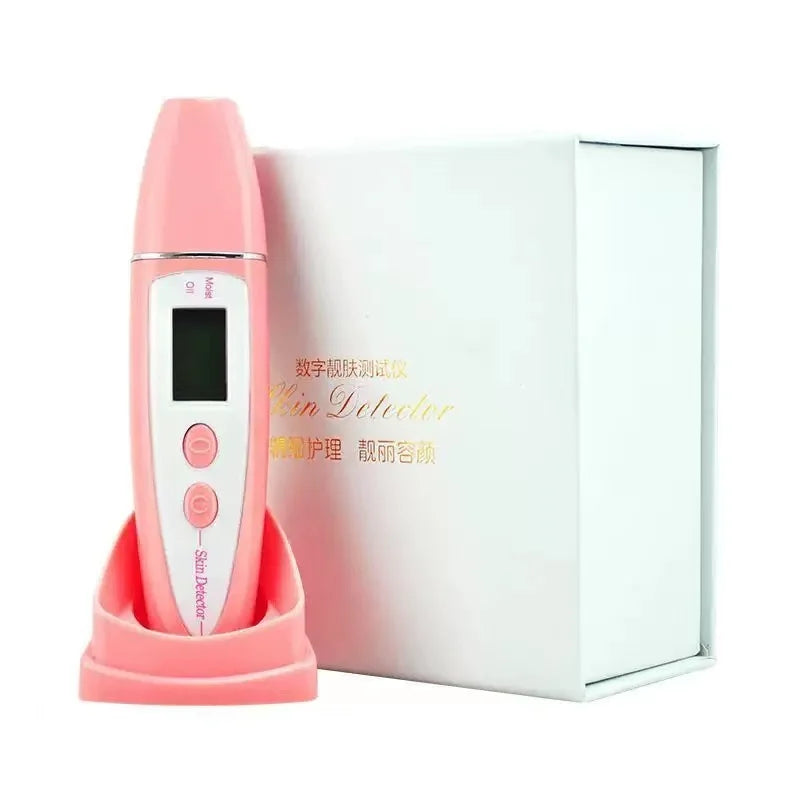 Face Skin Tester Portable Skin Analyzer Digital Aesthetic Moisture Tester Water Oil Monitor for Skin Care Skin Diagnostic Device