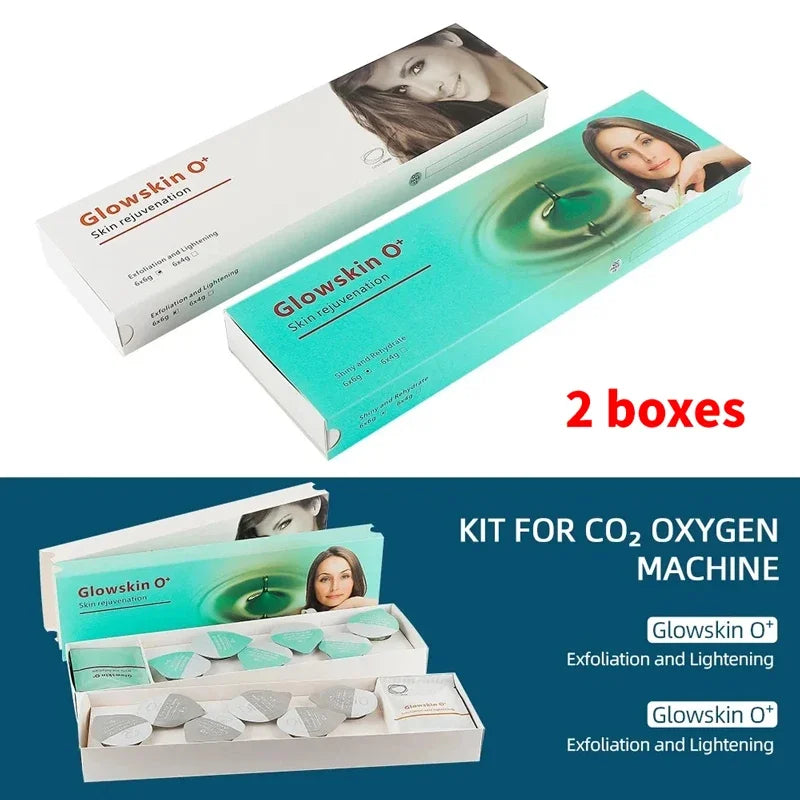 Facial SPA CO2 Bubble Oxygen Beauty Machine CO2 Pods Serum Gel Skin Care Hydration CO2 Oxygen Pods Exfoliator Kits