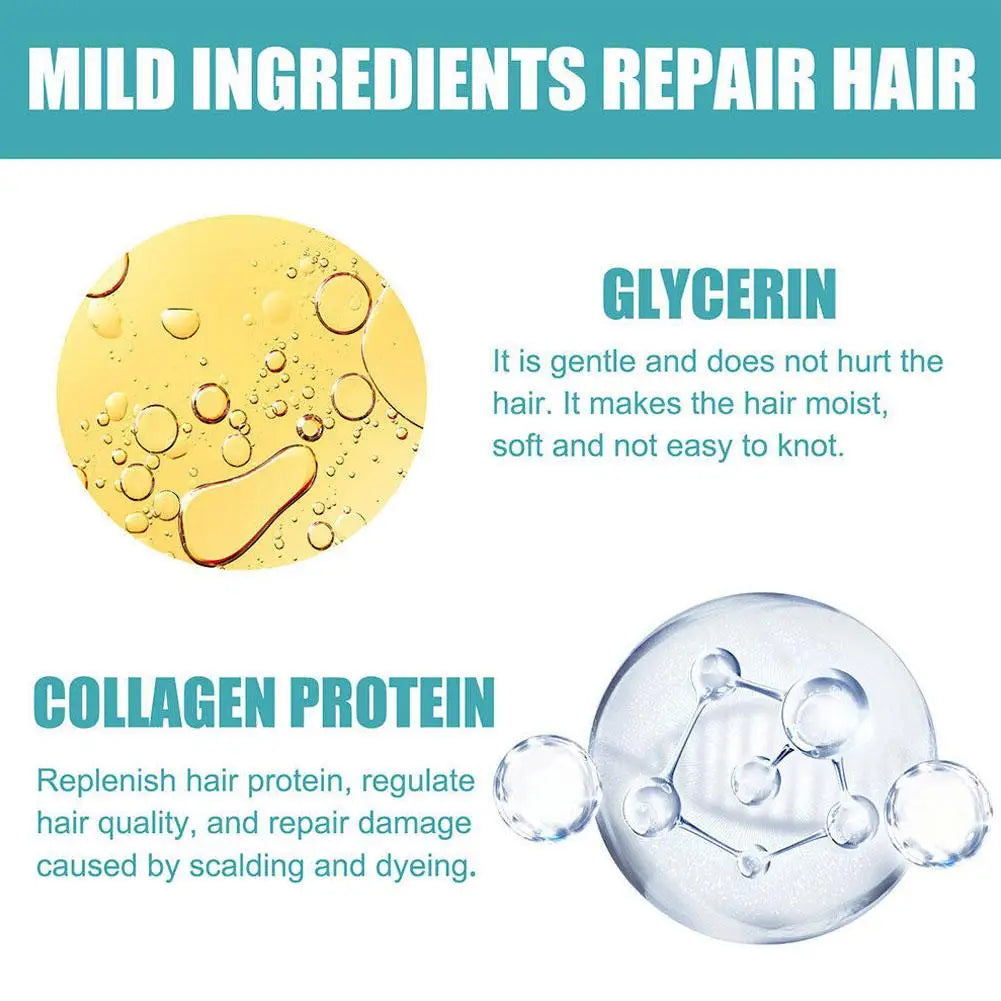 60ML Keratin Hair Straightening Cream Professional Smoothing Damaged Treatment Protein Correction for Curly Hair Daily Care