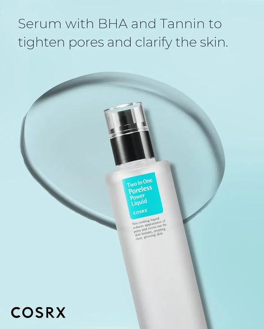 COSRX Two In One Poreless Power Liquid, 100ml Tightening Pores | Korean Skincare, Animal Testing Free, Paraben Free MOISTURIZING