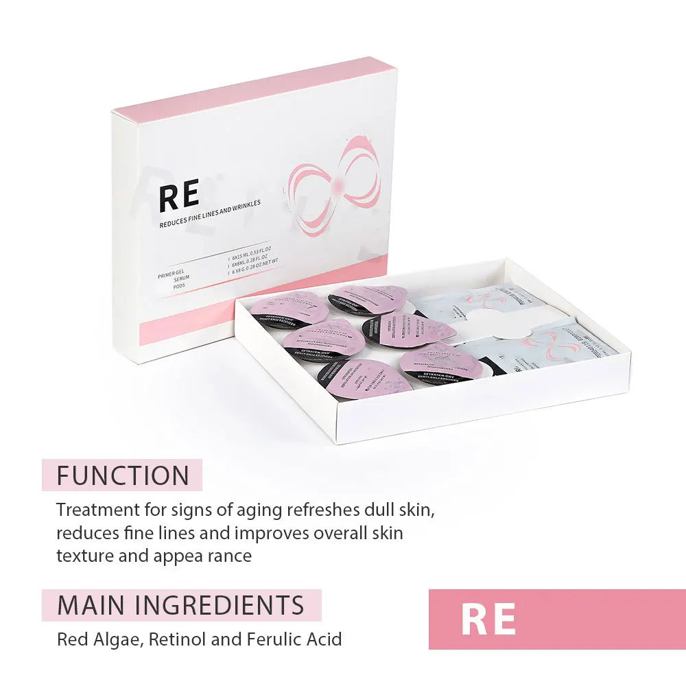 Facial SPA CO2 Bubble Oxygen Beauty Machine CO2 Pods Serum Gel Skin Care Hydration CO2 Oxygen Pods Exfoliator Kits