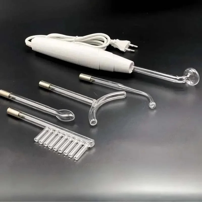 Portable Handheld Skin Care Blackhead Acne Removal Skin Tightening Hair & Scalp Stimulator High Frequency Beauty Instrument