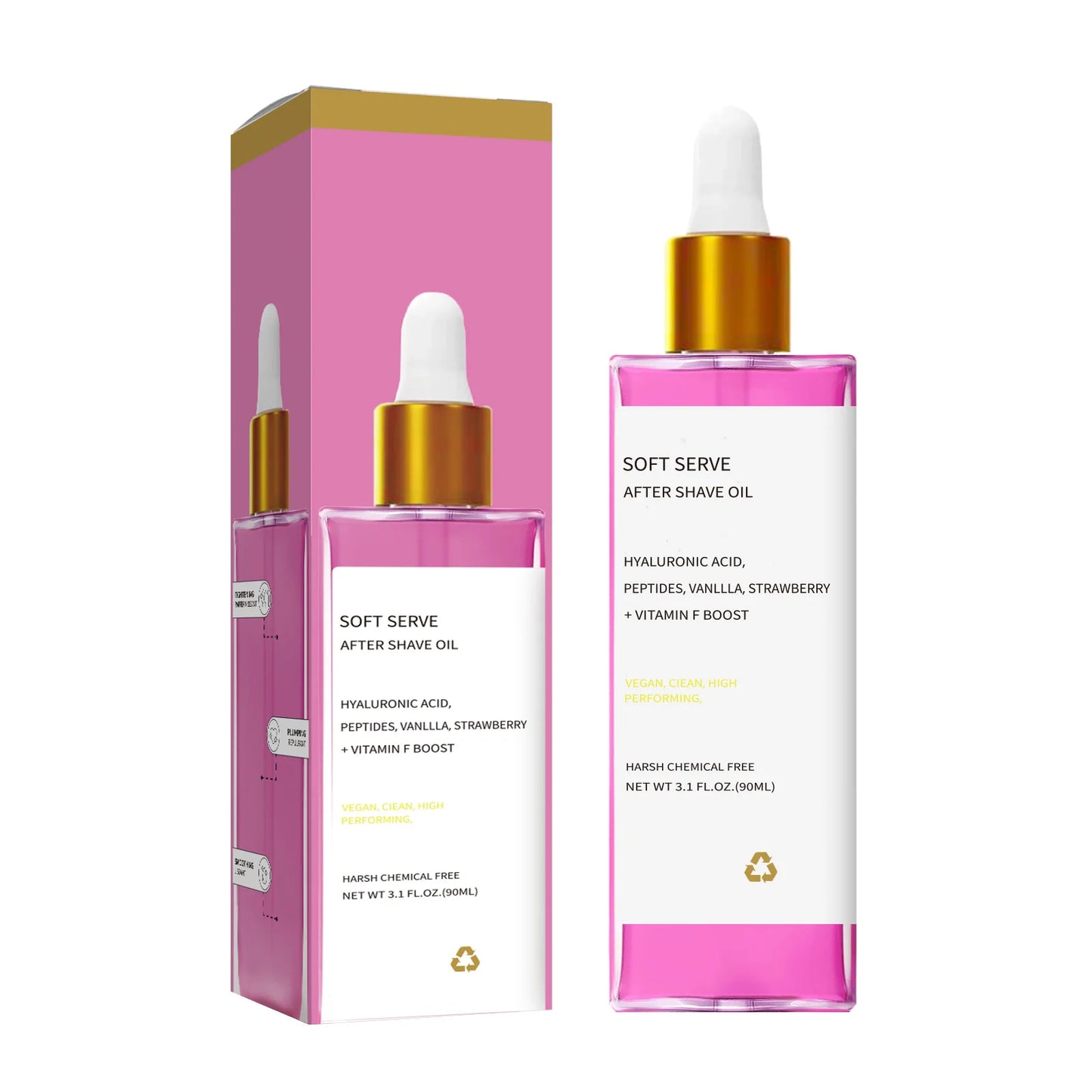 2/1pcs Hair After Shave Essential Oil Strawberry Flavored Care Effectively Soothes Skin Moisturizes Smooths Easy Use Daily 90ML
