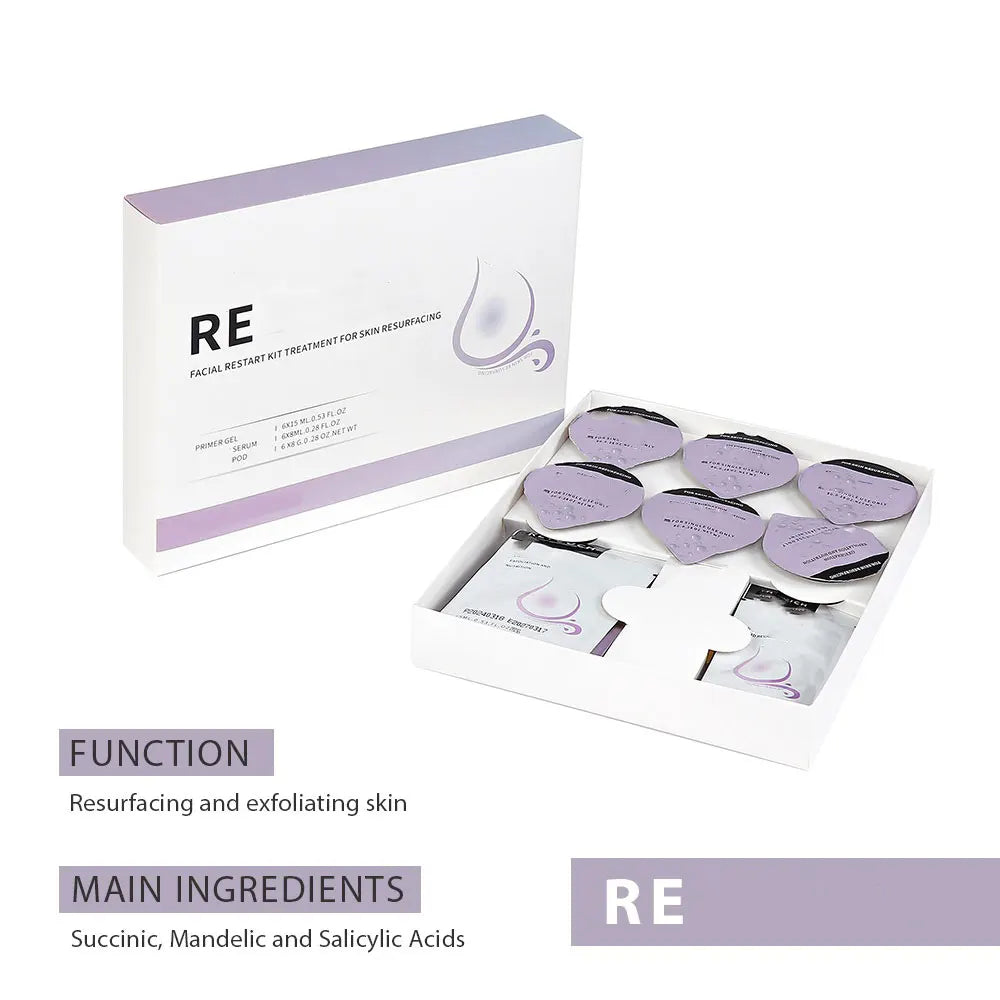 Facial SPA CO2 Bubble Oxygen Beauty Machine CO2 Pods Serum Gel Skin Care Hydration CO2 Oxygen Pods Exfoliator Kits