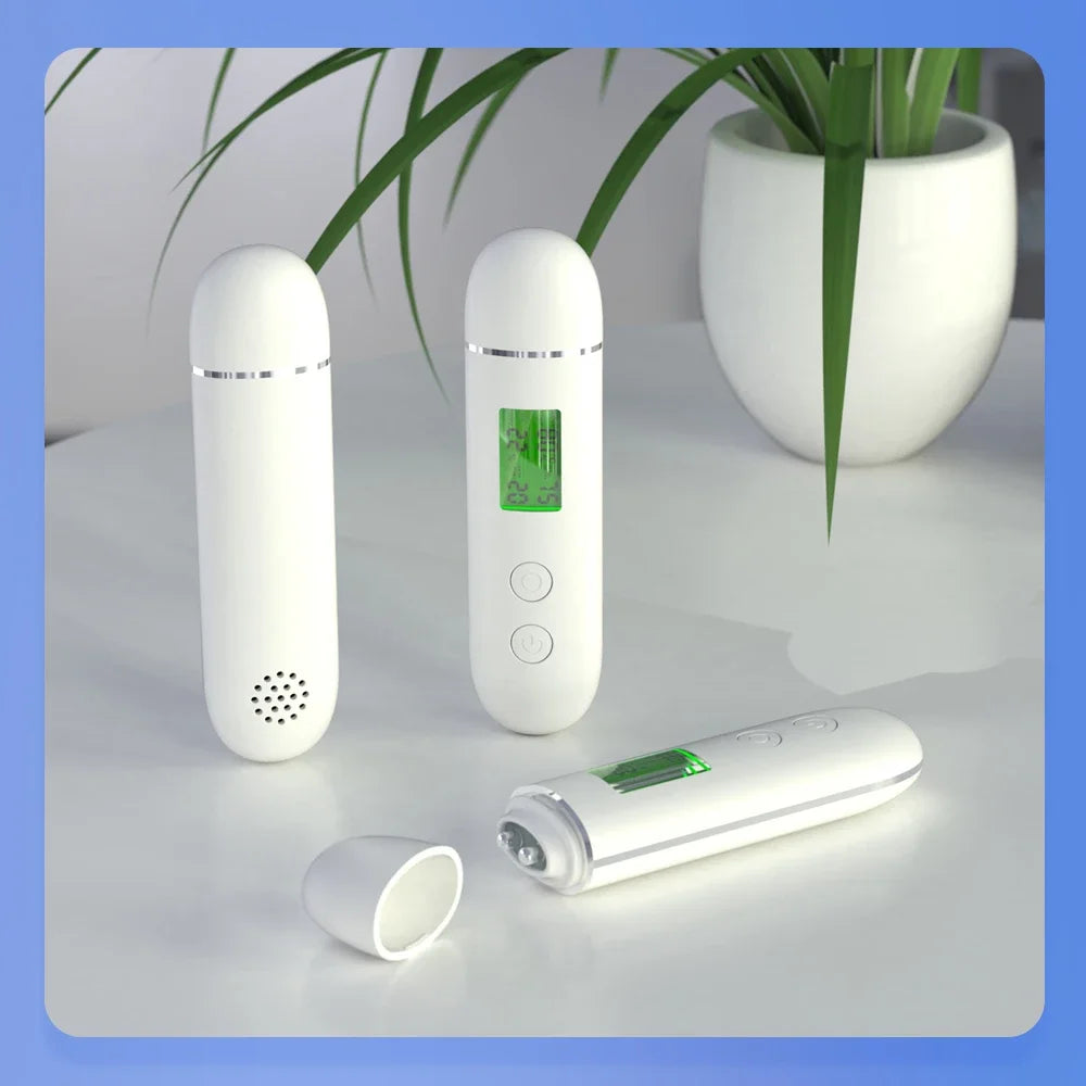 Portable Rechargeable Skin Analyzer Detector LCD Digital Water Oil Moisture Tester Fluorescent Agent Detection Face Care Tool