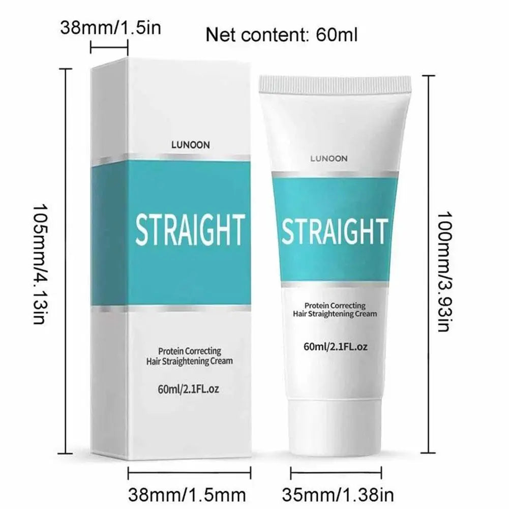 60ML Keratin Hair Straightening Cream Professional Smoothing Damaged Treatment Protein Correction for Curly Hair Daily Care