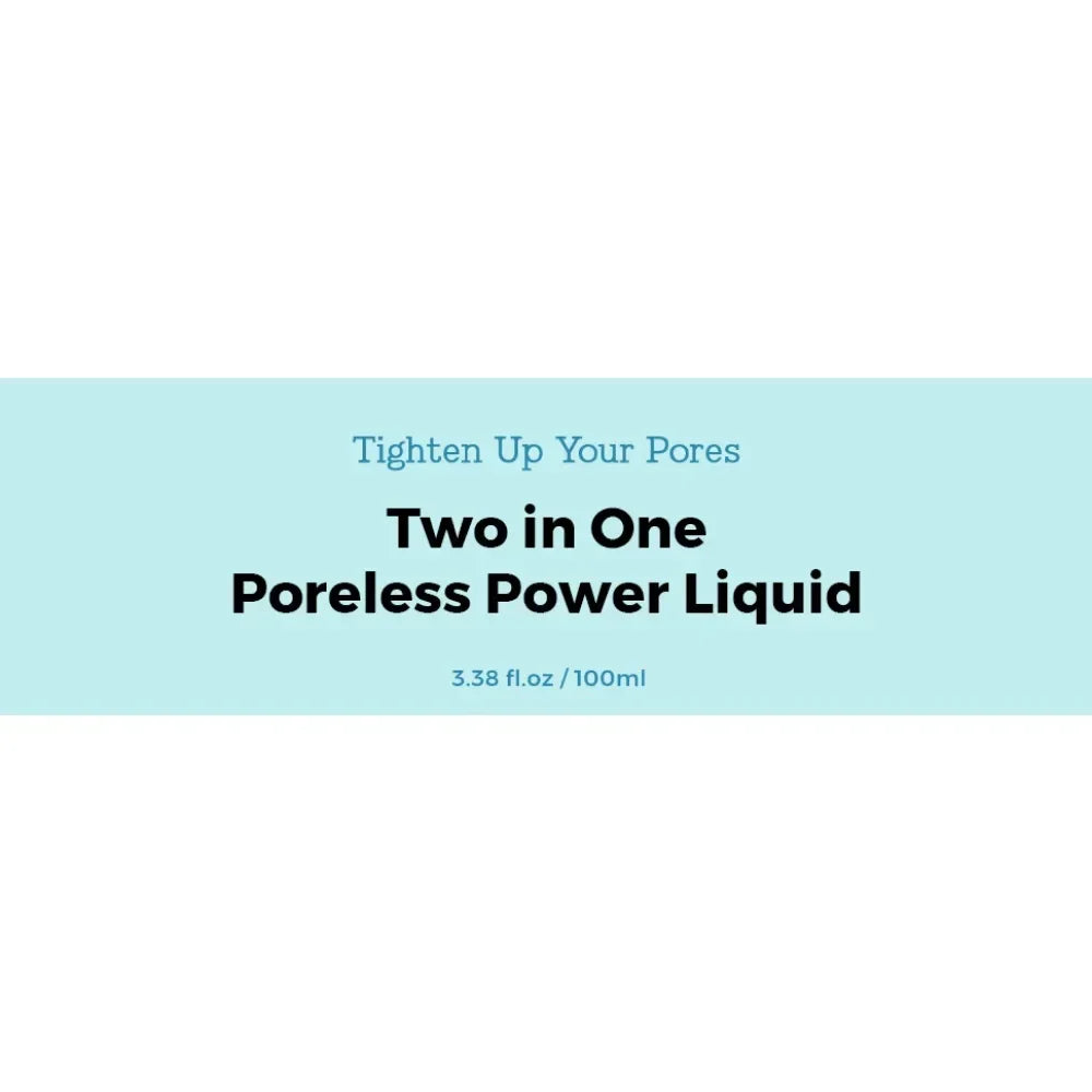 COSRX Two In One Poreless Power Liquid, 100ml Tightening Pores | Korean Skincare, Animal Testing Free, Paraben Free MOISTURIZING