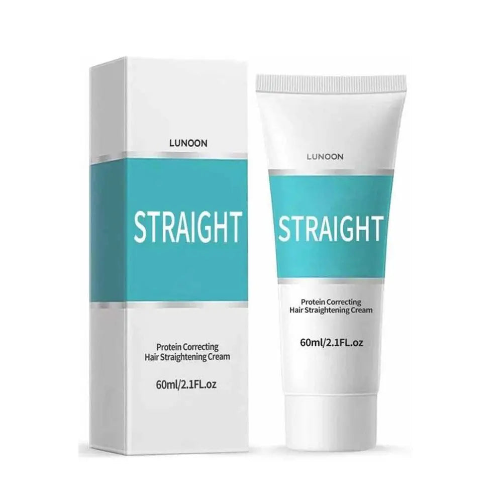 60ML Keratin Hair Straightening Cream Professional Smoothing Damaged Treatment Protein Correction for Curly Hair Daily Care