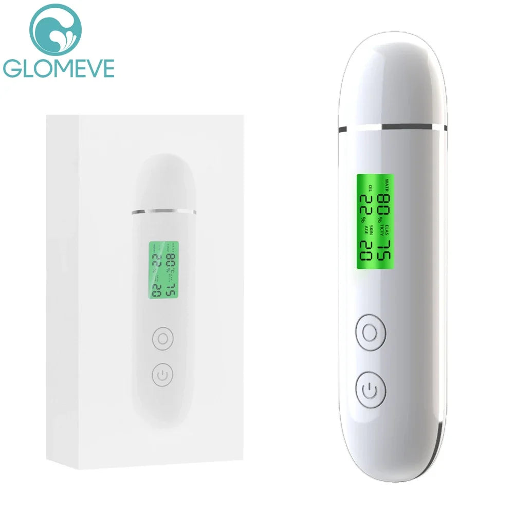 Portable Rechargeable Skin Analyzer Detector LCD Digital Water Oil Moisture Tester Fluorescent Agent Detection Face Care Tool