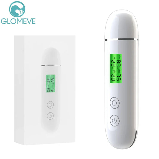Portable Rechargeable Skin Analyzer Detector LCD Digital Water Oil Moisture Tester Fluorescent Agent Detection Face Care Tool