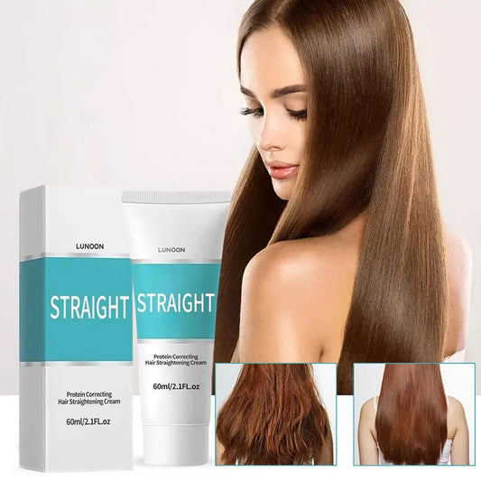 60ML Keratin Hair Straightening Cream Professional Smoothing Damaged Treatment Protein Correction for Curly Hair Daily Care