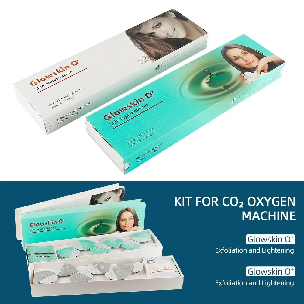 Facial SPA CO2 Bubble Oxygen Beauty Machine CO2 Pods Serum Gel Skin Care Hydration CO2 Oxygen Pods Exfoliator Kits