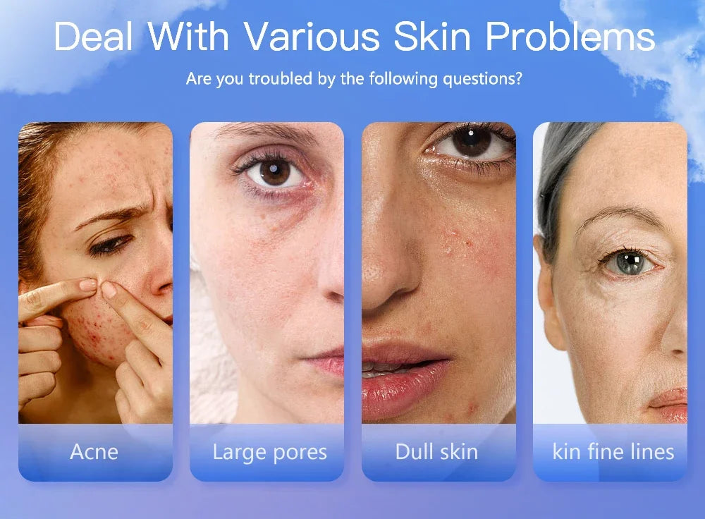 Portable Rechargeable Skin Analyzer Detector LCD Digital Water Oil Moisture Tester Fluorescent Agent Detection Face Care Tool